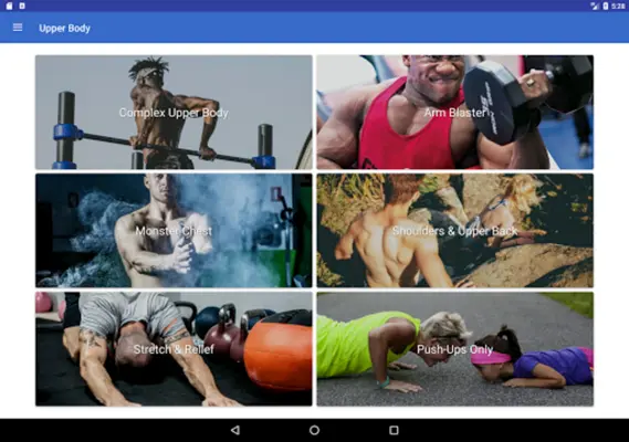 Upper Body Training - Chest, A android App screenshot 0