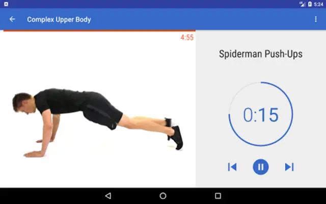 Upper Body Training - Chest, A android App screenshot 2